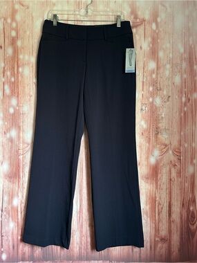 Apt. 9 Modern Fit Navy Blue Mid Rise Trouser Dress Pants Size 8